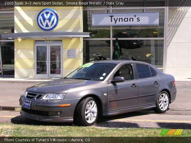 2005 Saab 9-3 Aero Sport Sedan in Smoke Beige Metallic