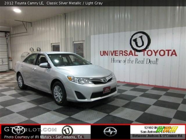 2012 Toyota Camry LE in Classic Silver Metallic