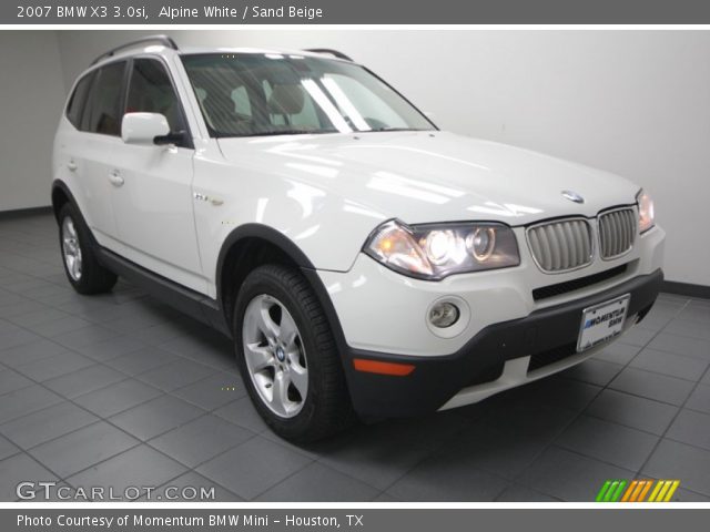 2007 BMW X3 3.0si in Alpine White