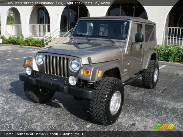 2005 Jeep Wrangler Unlimited 4x4 in Light Khaki Metallic