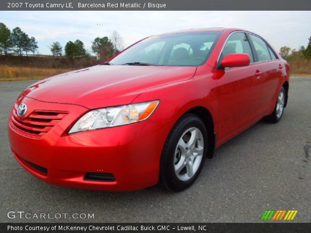 2007 Toyota Camry LE in Barcelona Red Metallic