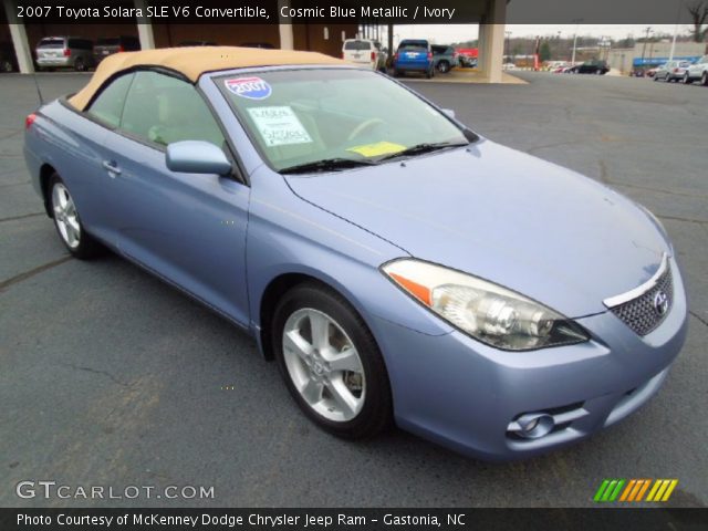 2007 Toyota Solara SLE V6 Convertible in Cosmic Blue Metallic