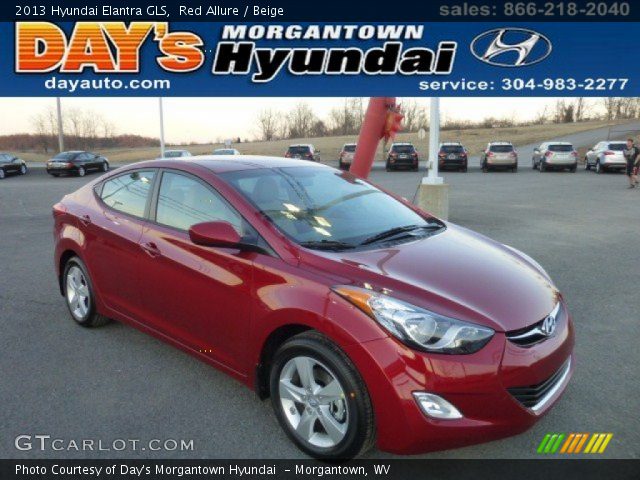 2013 Hyundai Elantra GLS in Red Allure