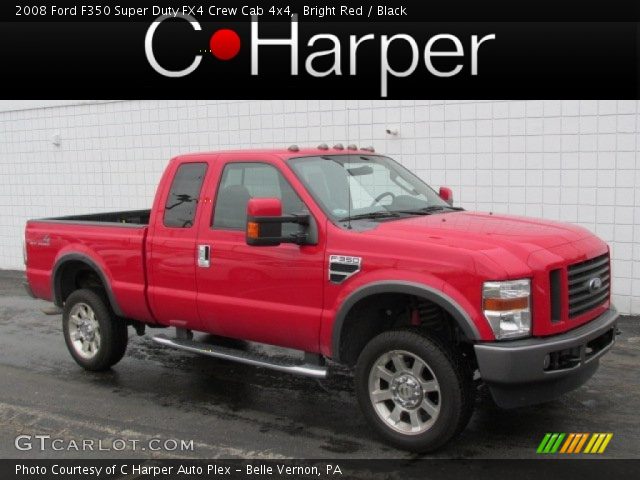 2008 Ford F350 Super Duty FX4 Crew Cab 4x4 in Bright Red
