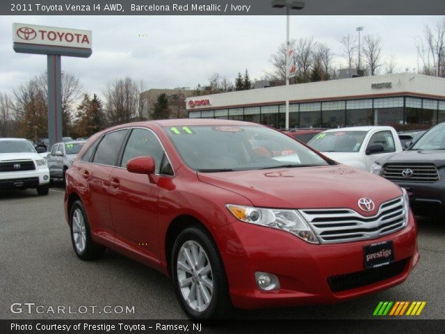 2011 Toyota Venza I4 AWD in Barcelona Red Metallic