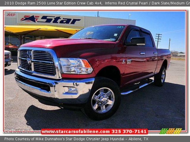 2010 Dodge Ram 2500 Lone Star Edition Crew Cab 4x4 in Inferno Red Crystal Pearl