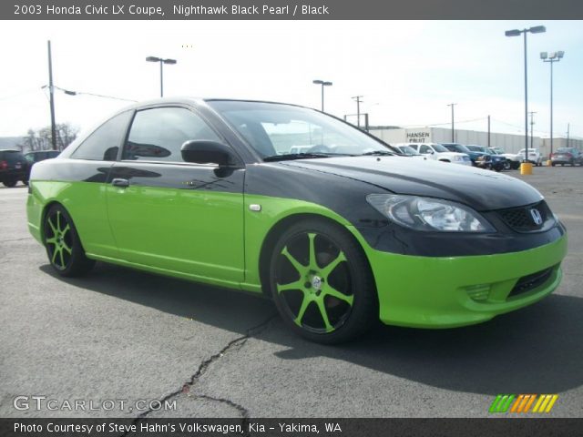 2003 Honda Civic LX Coupe in Nighthawk Black Pearl