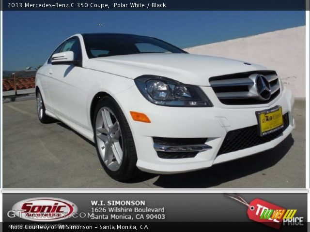2013 Mercedes-Benz C 350 Coupe in Polar White