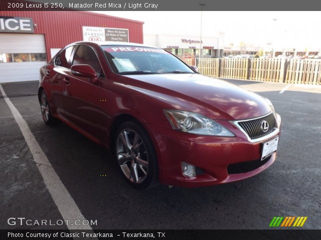 2009 Lexus IS 250 in Matador Red Mica