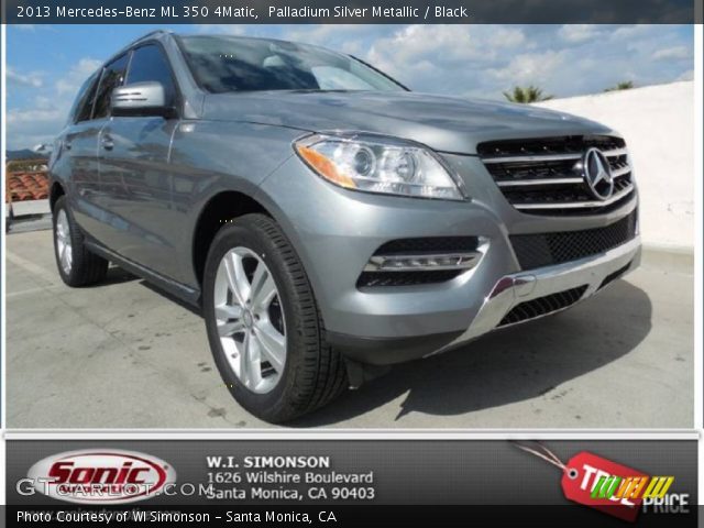 2013 Mercedes-Benz ML 350 4Matic in Palladium Silver Metallic