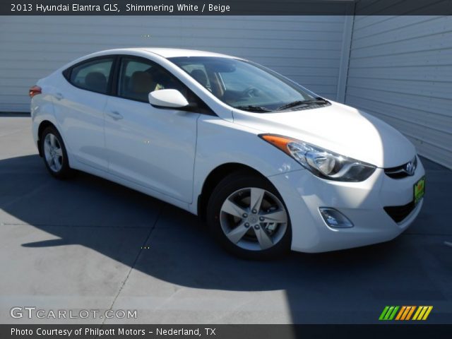 2013 Hyundai Elantra GLS in Shimmering White