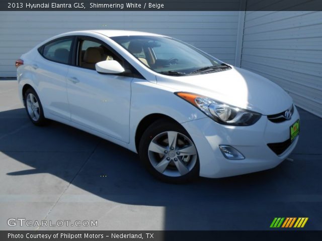 2013 Hyundai Elantra GLS in Shimmering White