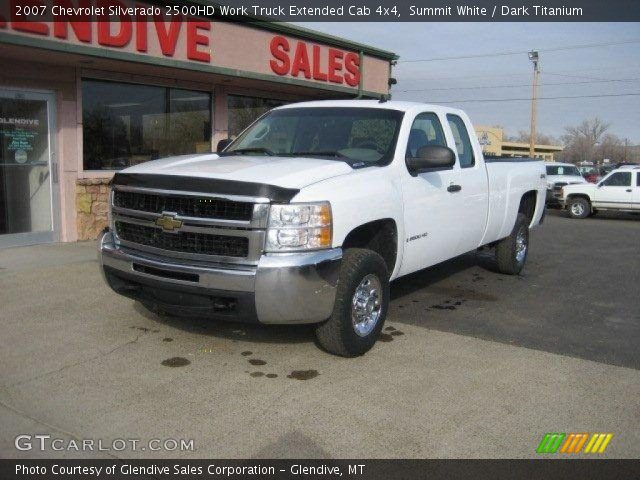 2007 Chevrolet Silverado 2500HD Work Truck Extended Cab 4x4 in Summit White