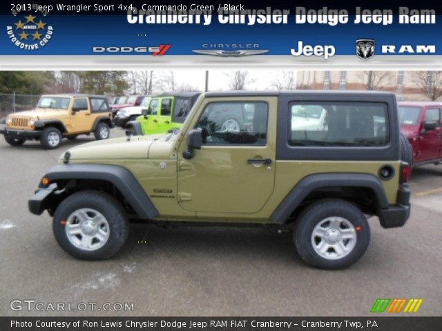 2013 Jeep Wrangler Sport 4x4 in Commando Green