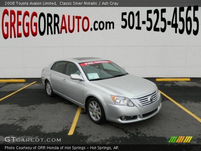 2008 Toyota Avalon Limited in Classic Silver Metallic