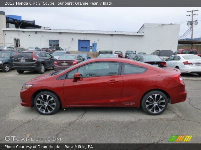 2013 Honda Civic Si Coupe in Sunburst Orange Pearl