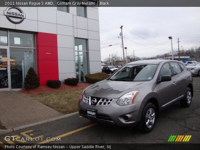 2011 Nissan Rogue S AWD in Gotham Gray Metallic