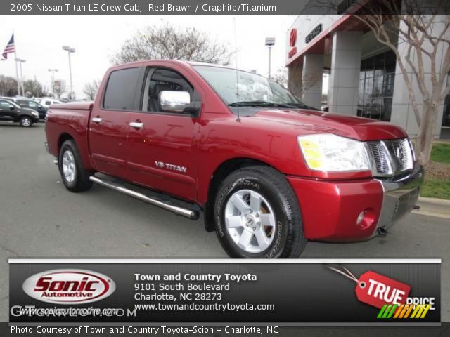 2005 Nissan Titan LE Crew Cab in Red Brawn