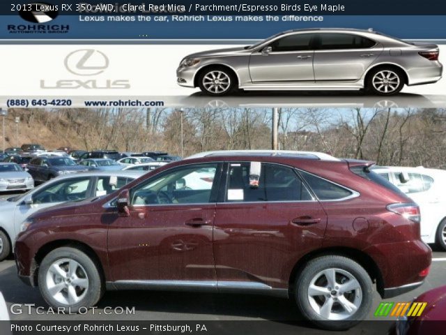 2013 Lexus RX 350 AWD in Claret Red Mica