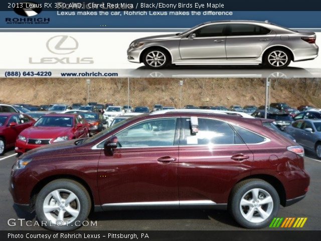 2013 Lexus RX 350 AWD in Claret Red Mica