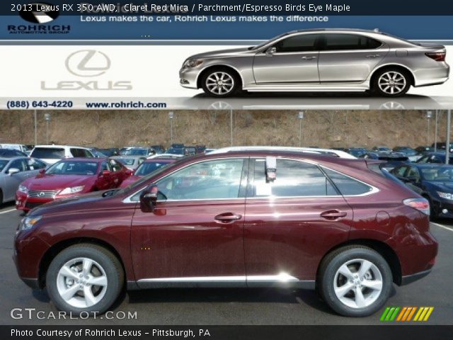 2013 Lexus RX 350 AWD in Claret Red Mica