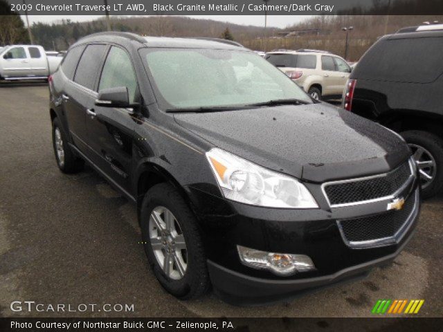 Black Granite Metallic 2009 Chevrolet Traverse Lt Awd