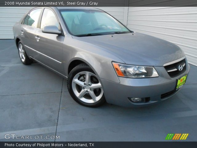 2008 Hyundai Sonata Limited V6 in Steel Gray