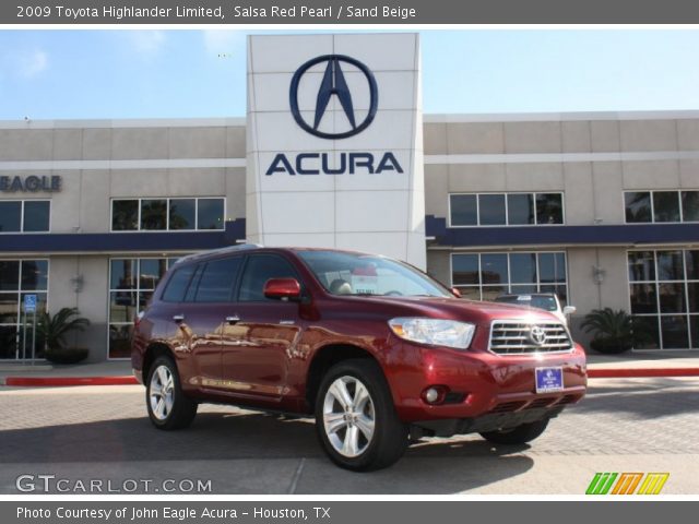 2009 Toyota Highlander Limited in Salsa Red Pearl