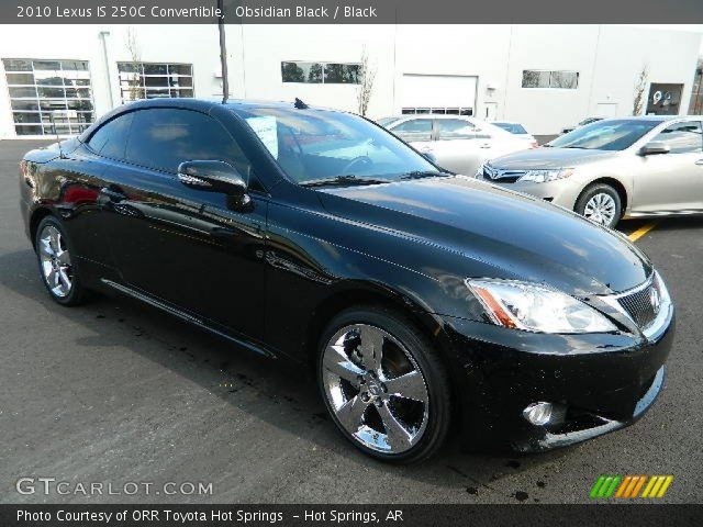 2010 Lexus IS 250C Convertible in Obsidian Black