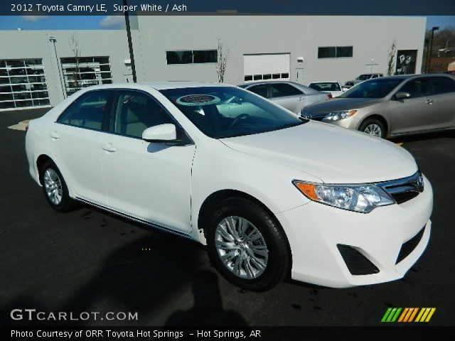 2012 Toyota Camry LE in Super White
