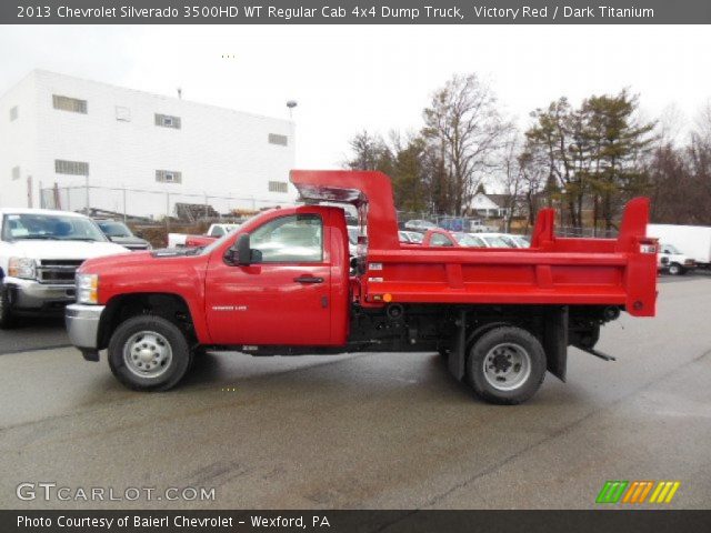 2013 Chevrolet Silverado 3500HD WT Regular Cab 4x4 Dump Truck in Victory Red