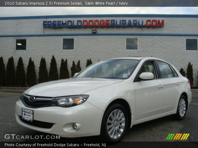 2010 Subaru Impreza 2.5i Premium Sedan in Satin White Pearl