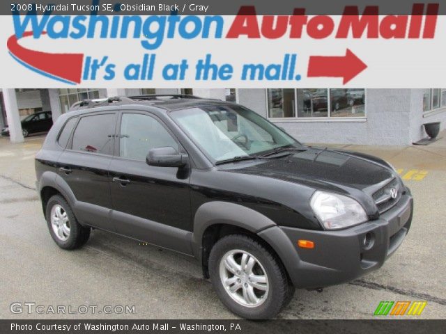 2008 Hyundai Tucson SE in Obsidian Black