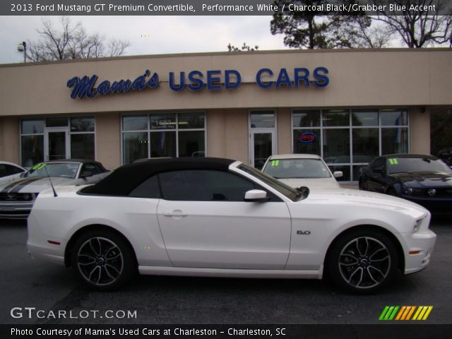 2013 Ford Mustang GT Premium Convertible in Performance White
