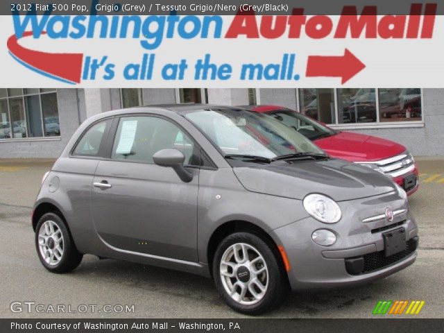 2012 Fiat 500 Pop in Grigio (Grey)