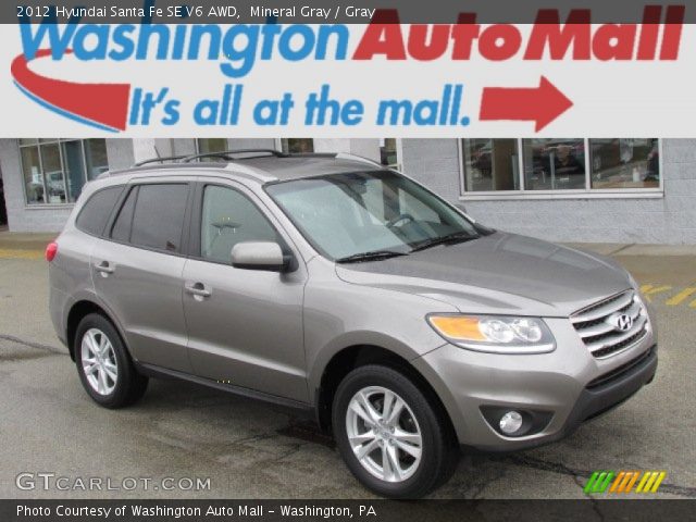 2012 Hyundai Santa Fe SE V6 AWD in Mineral Gray