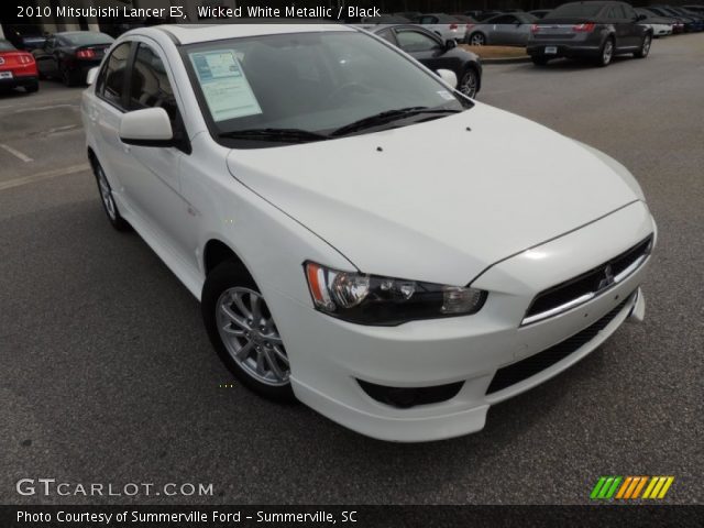 2010 Mitsubishi Lancer ES in Wicked White Metallic