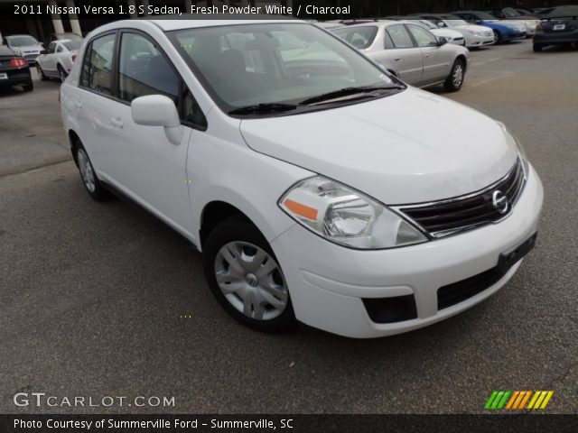 2011 Nissan Versa 1.8 S Sedan in Fresh Powder White