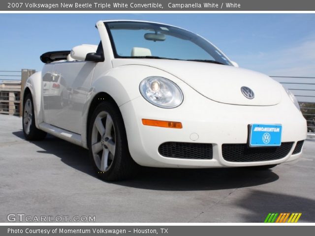 2007 Volkswagen New Beetle Triple White Convertible in Campanella White