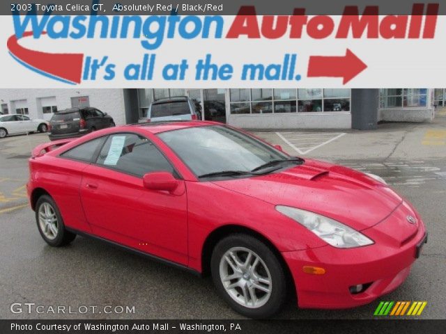 2003 Toyota Celica GT in Absolutely Red
