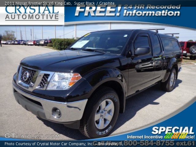 2011 Nissan Frontier SV V6 King Cab in Super Black