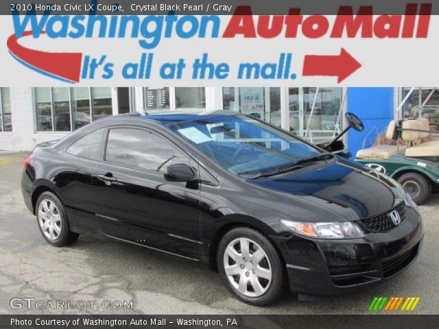 2010 Honda Civic LX Coupe in Crystal Black Pearl
