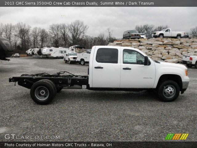 2013 GMC Sierra 3500HD Crew Cab Chassis Dually in Summit White