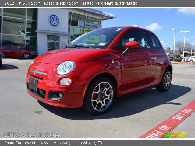 2012 Fiat 500 Sport in Rosso (Red)