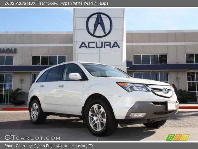 2009 Acura MDX Technology in Aspen White Pearl