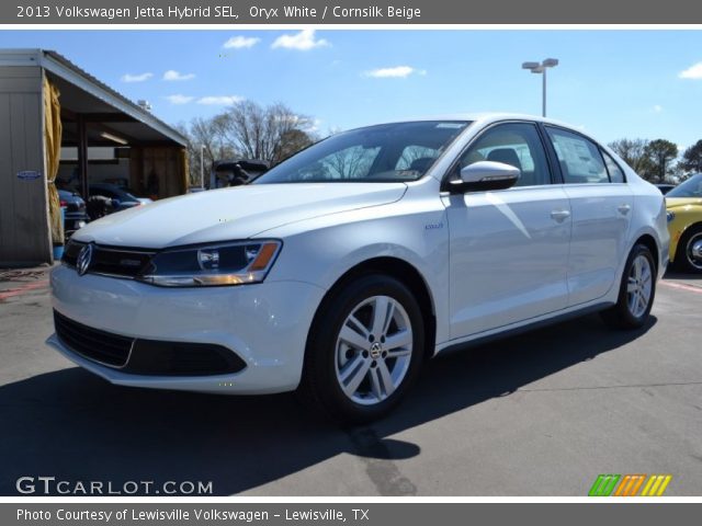 2013 Volkswagen Jetta Hybrid SEL in Oryx White