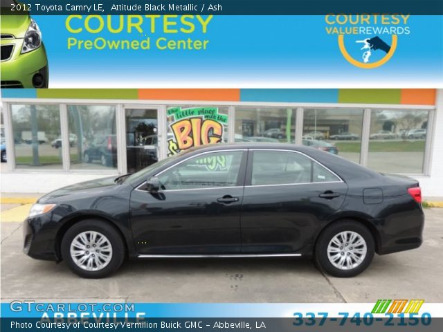 2012 Toyota Camry LE in Attitude Black Metallic