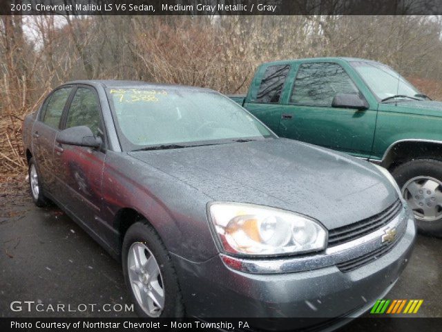 2005 Chevrolet Malibu LS V6 Sedan in Medium Gray Metallic