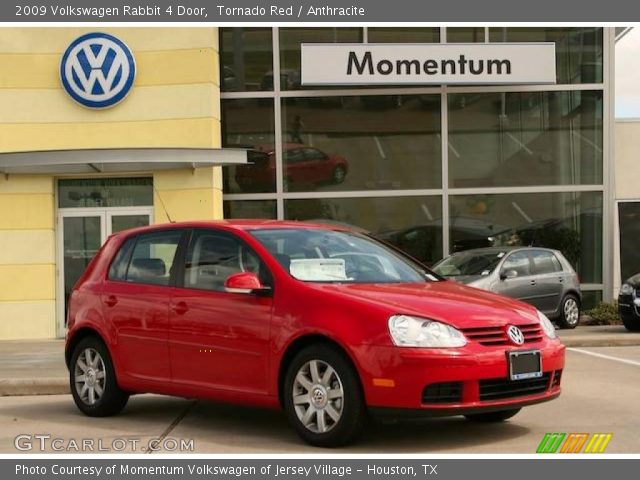 2009 Volkswagen Rabbit 4 Door in Tornado Red