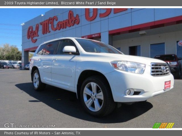 2009 Toyota Highlander Limited in Blizzard White Pearl